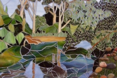 Susie Ross - Reflections on Ovens river -